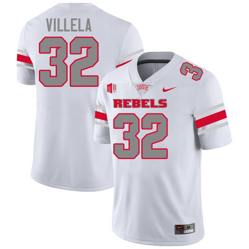 UNLV Rebels #32 Ramon Villela College Football Jerseys,Uniforms-White UNLV Rebels #32 Ramon Villela College Football Jerseys,Uniforms-White